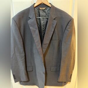 Pronto Uomo Gray Sport Coat with Notched Lapels 100% Wool Made in Italy